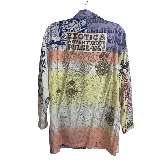 Absolutely No Jeans Vintage Womens Shirt Size Large Multicolor Long Sleeve - Picture 2 of 8